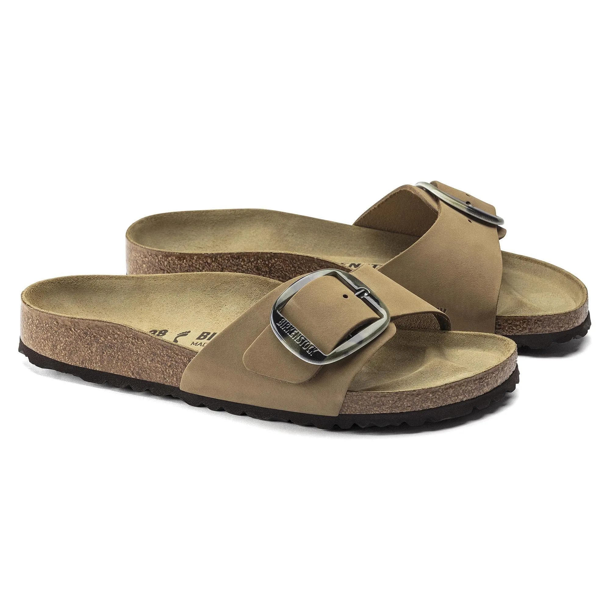 Madrid Big Buckle Nubuck Leather
