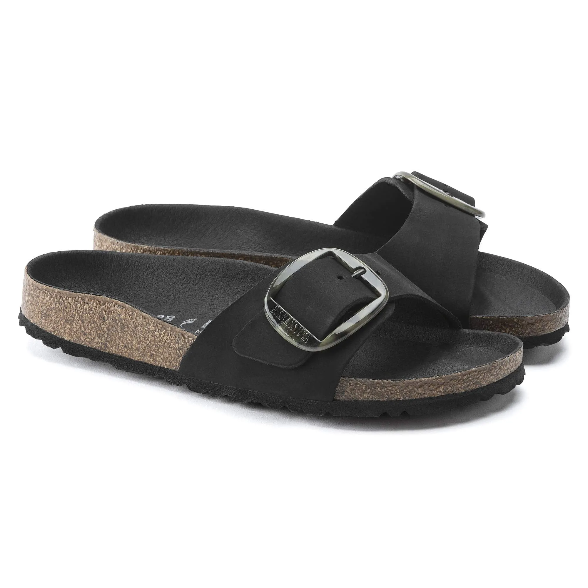 Madrid Big Buckle Nubuck Leather