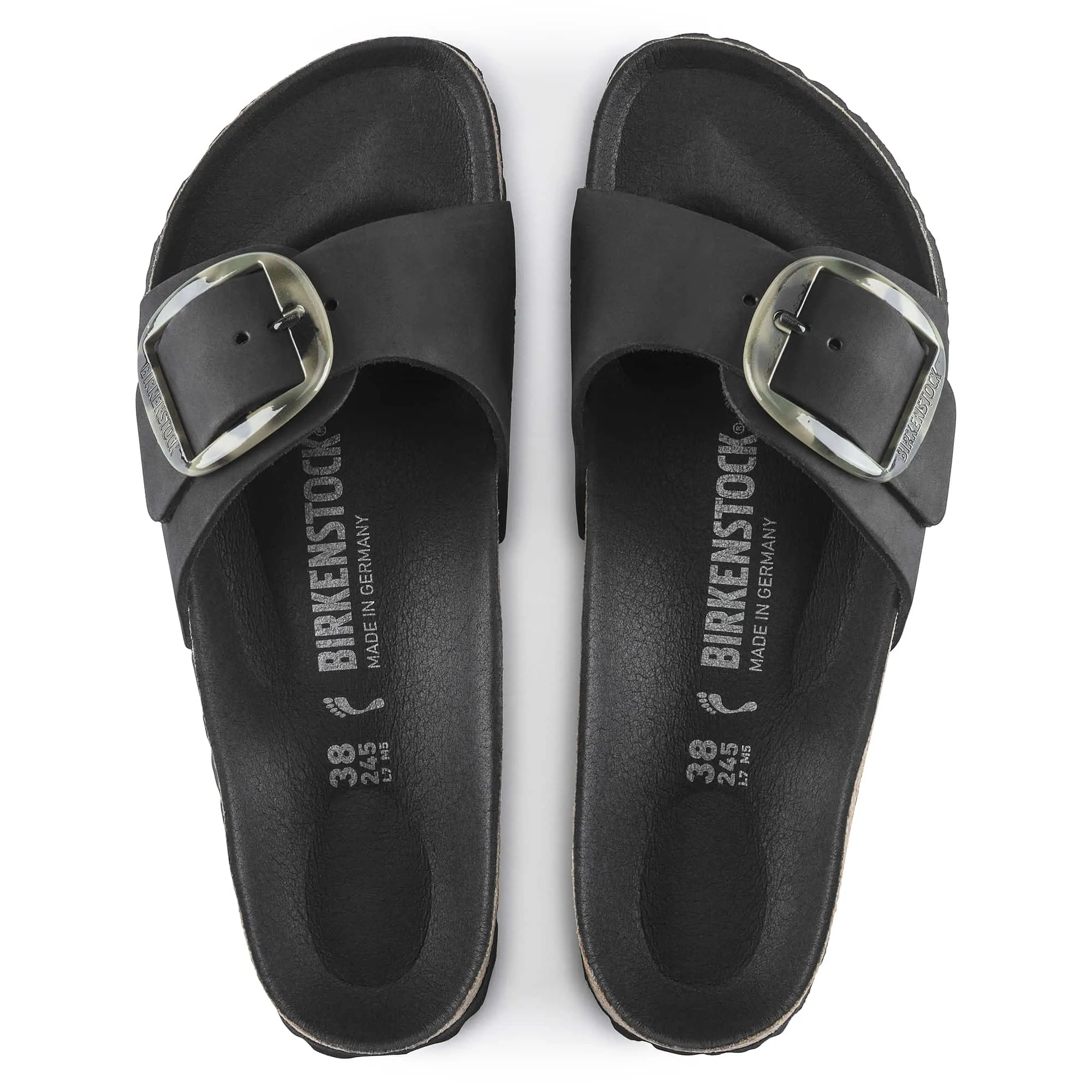 Madrid Big Buckle Nubuck Leather