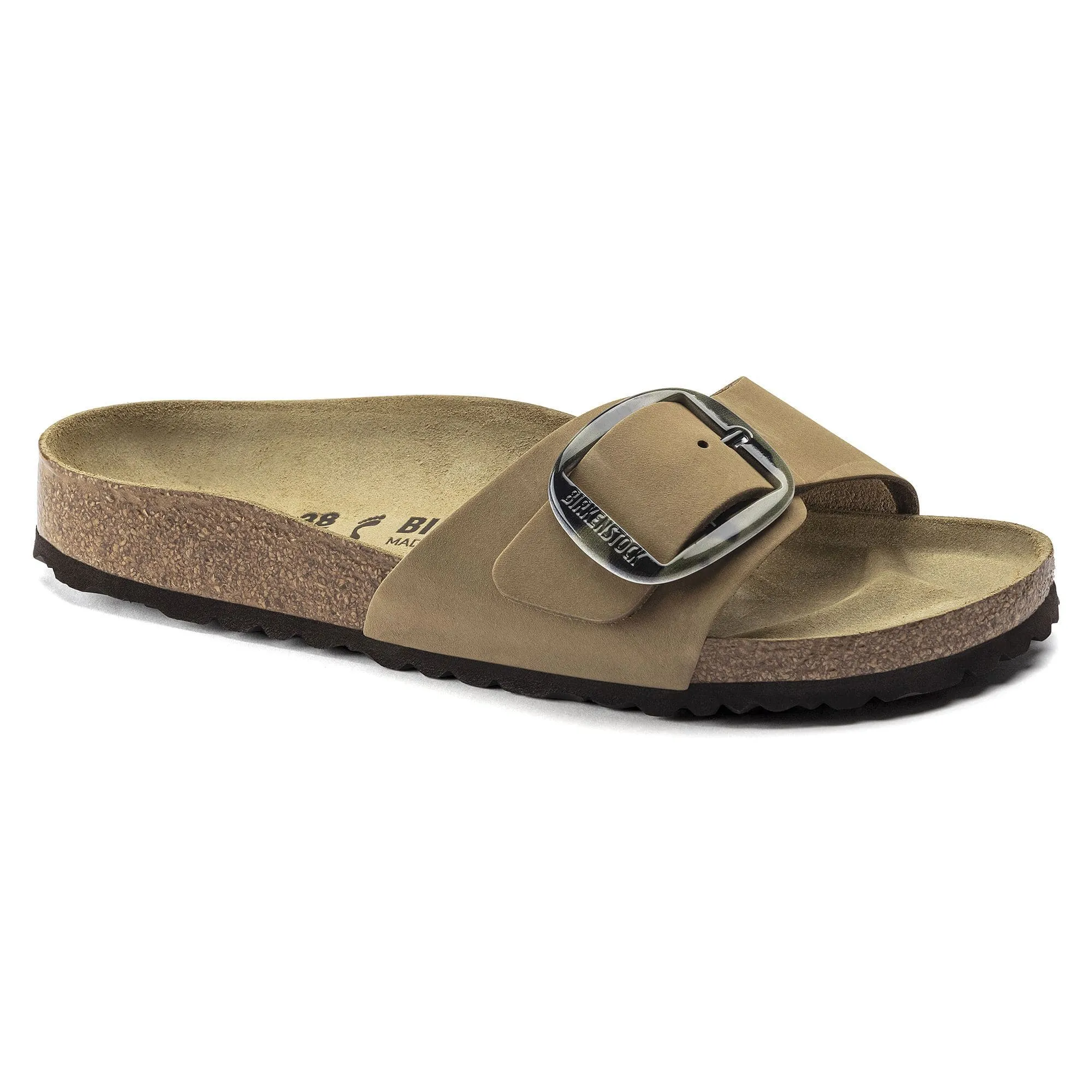 Madrid Big Buckle Nubuck Leather