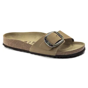 Madrid Big Buckle Nubuck Leather