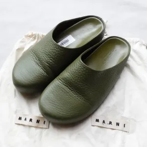 Marni Leather Mule Slip On Sandal - Size 42