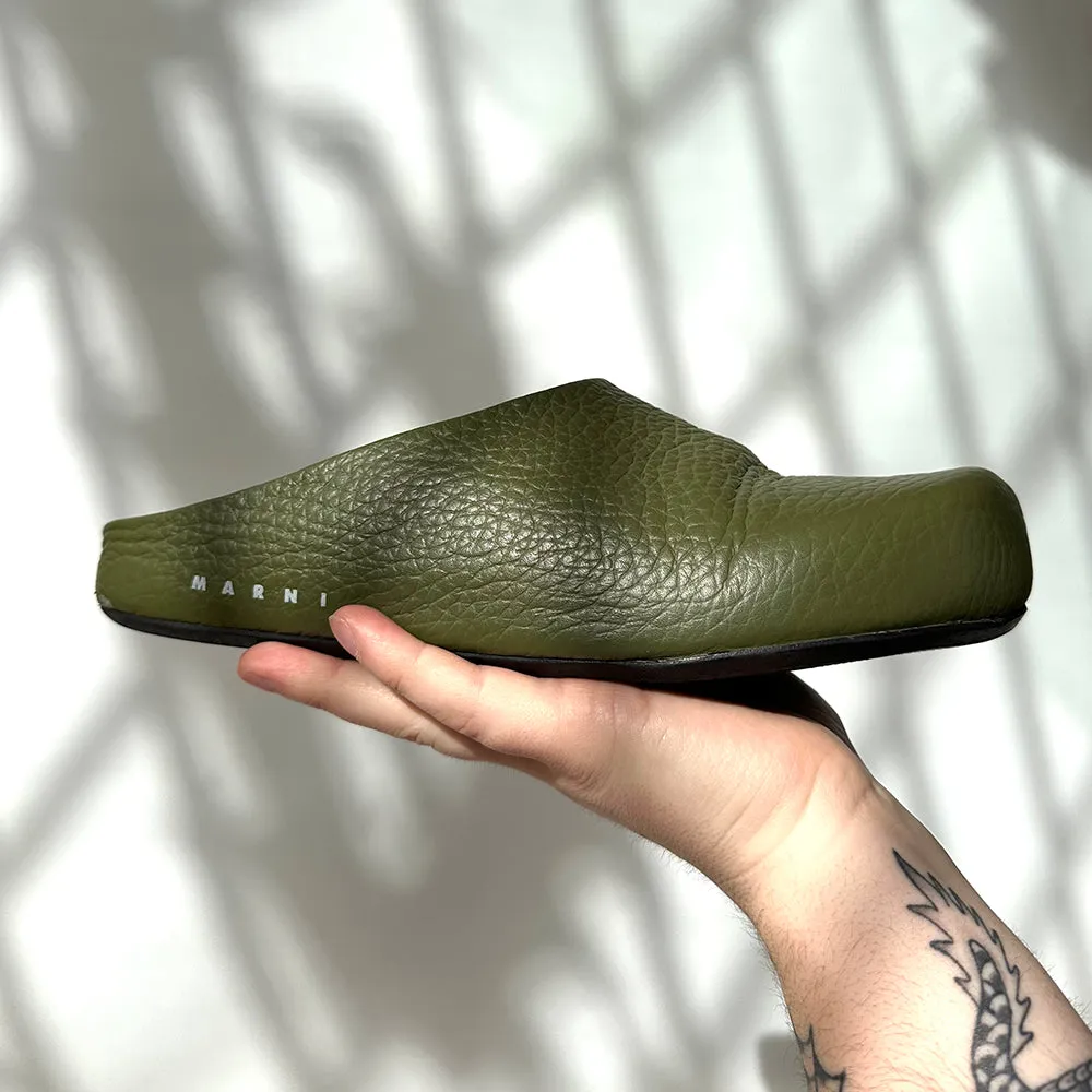 Marni Leather Mule Slip On Sandal - Size 42