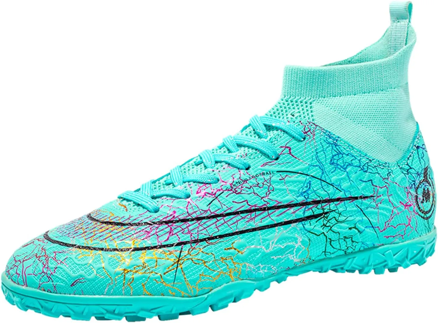 MDPCX Competitive Unisex Soccer Shoes Men Women Indoor Outdoor Football Boots Athletic Turf Mundial Team Cleat Running Sports Lightweight Breathable Anti-Skid Damping Shoes