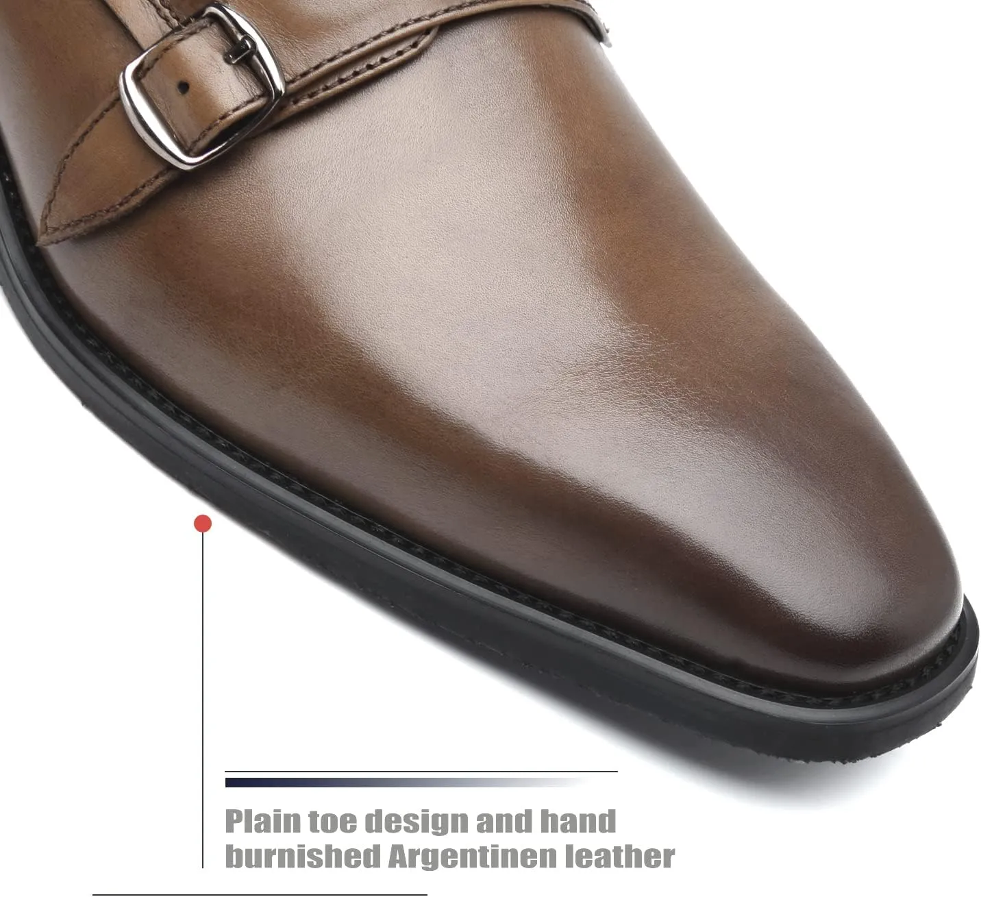 Men Dress Shoes Lace Up Oxford Classic Plain Toe Modern Formal Leather Shoes for Men