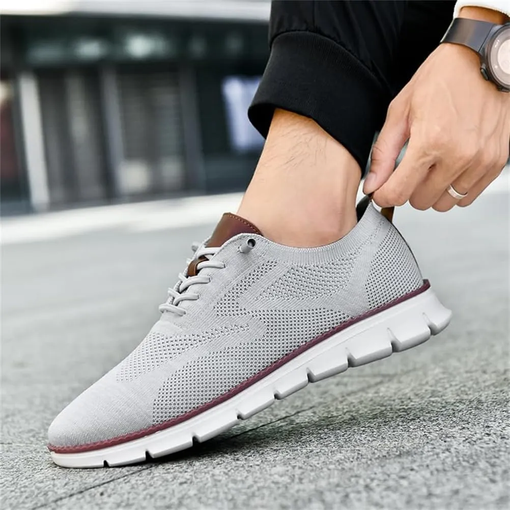 Mens Casual Dress Shoes,Breathable Lightweight Sports Shoes Mesh Shoes,Oxfords Lace Up Business Walking Shoes