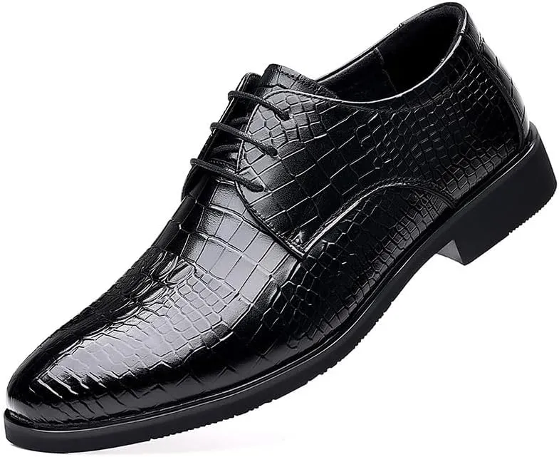 Men's Extra Wide Width Dress Shoes - Solid Color Business Fashion, Summer Style Casual Footwear