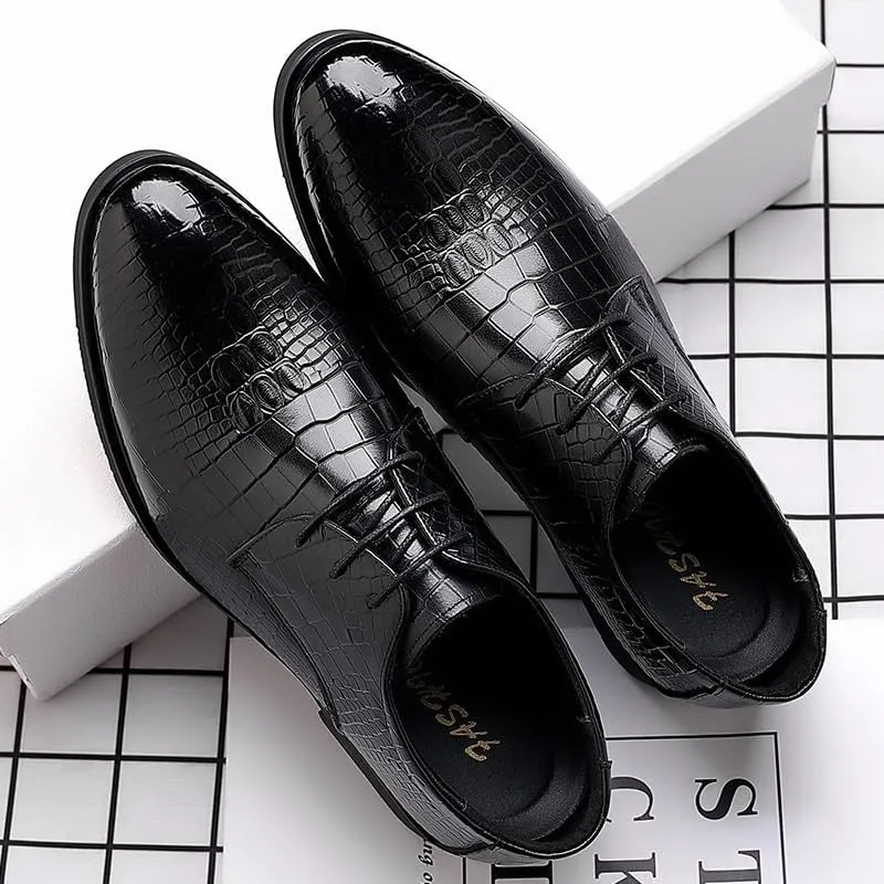 Men's Extra Wide Width Dress Shoes - Solid Color Business Fashion, Summer Style Casual Footwear