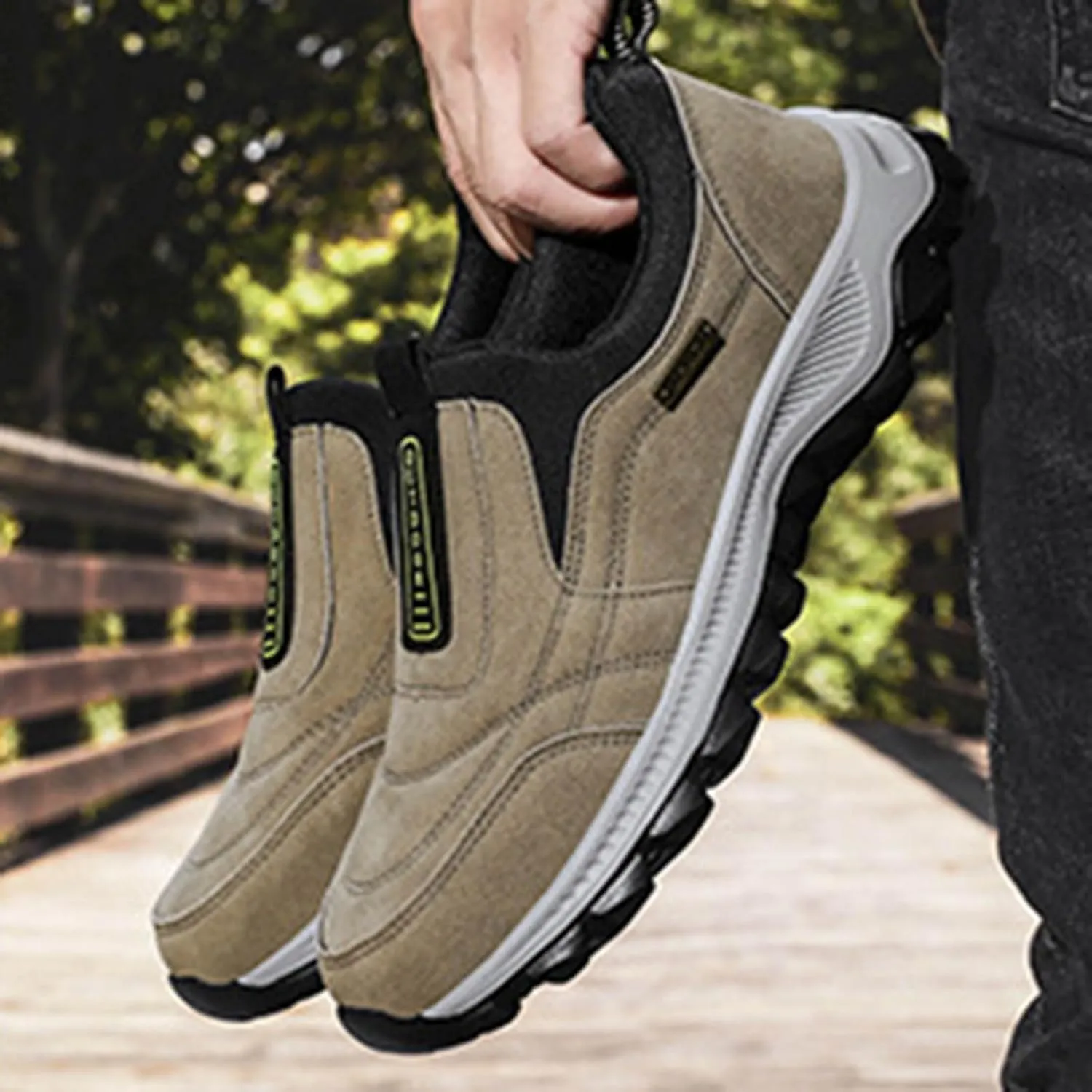 Men's Foreign Trade Mountaineering Shoes Men's Spring and Summer Outdoor Shoes Slip Off Road Sneaker for Men