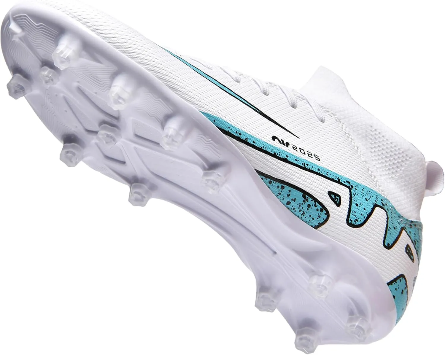 Men's Soccer Shoes Football Cleats High-Tops Lace-Up Non-Slip Spikes Indoor Outdoor Sports Athletic Baseball Lacrosse Sneaker