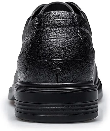 Men's Vintage Oxford Shoes – Leather Lace-Up Business Formal Dress Shoes