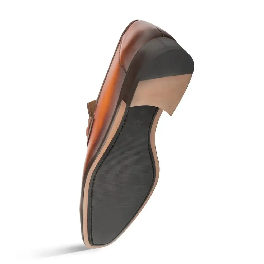 Mezlan Ornament E20482 Cognac Genuine Loafers