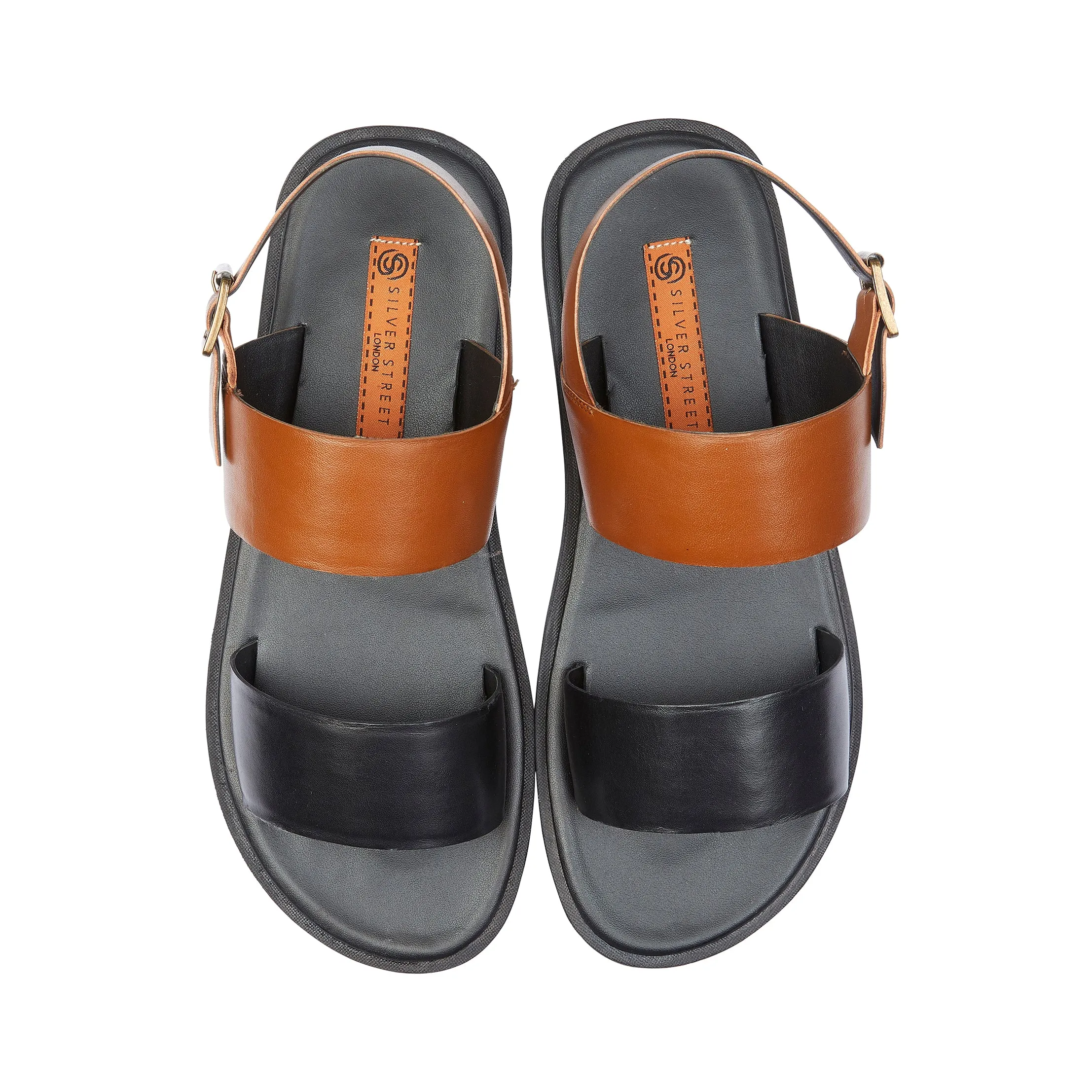 Mitcham Leather Sandals - Black