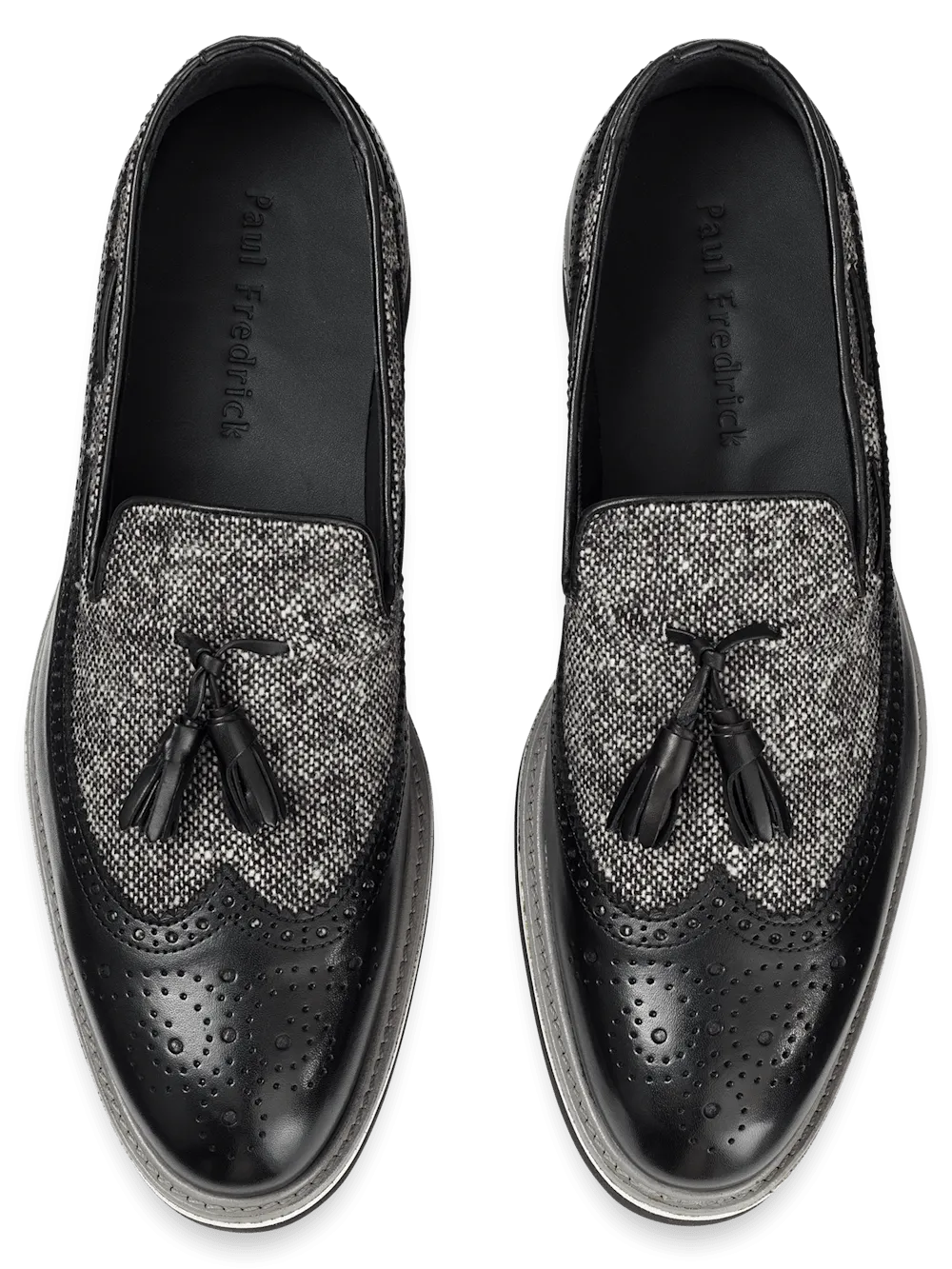 Mitchell Tassel Loafer - Black/grey