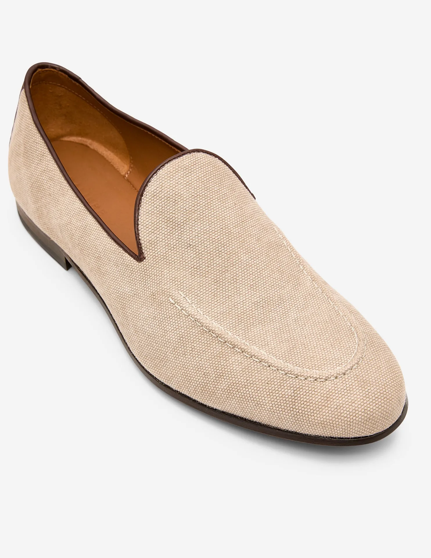 Natural Linen Loafer Natural Combo