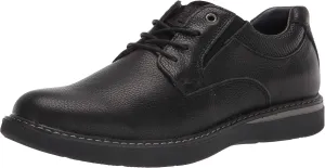 Nunn Bush Men's BAYRIDGE Plain Toe Lightweight Leather LACE-UP Oxford, Black, 8 Wide