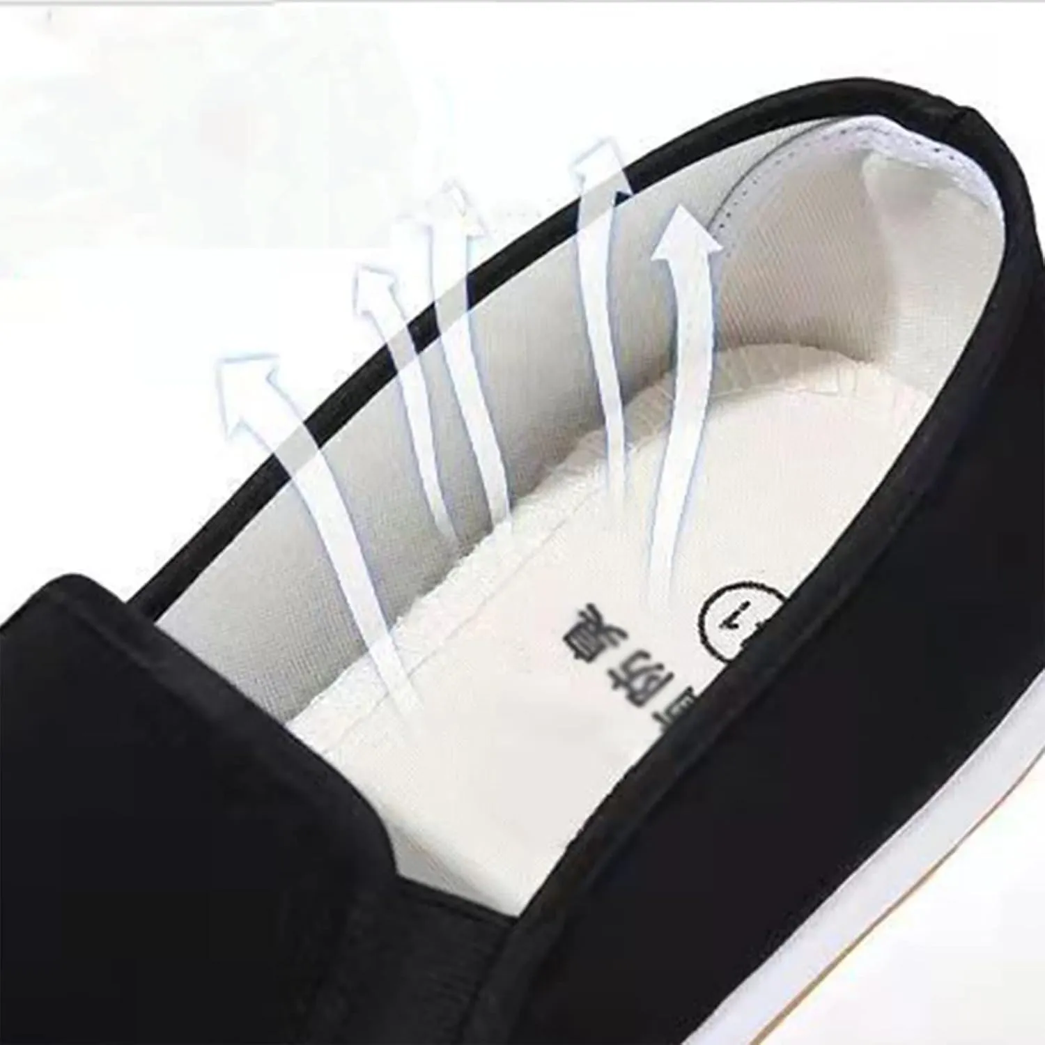 Old Beijing Cloth Shoes, Men Slip-On Breathable Chinese Traditional Old Beijing Canvas Shoes, Rubber Sole Kung Fu Martial Arts Tai Chi, for Travel, Outdoor, Beach Travel, Park Jogging