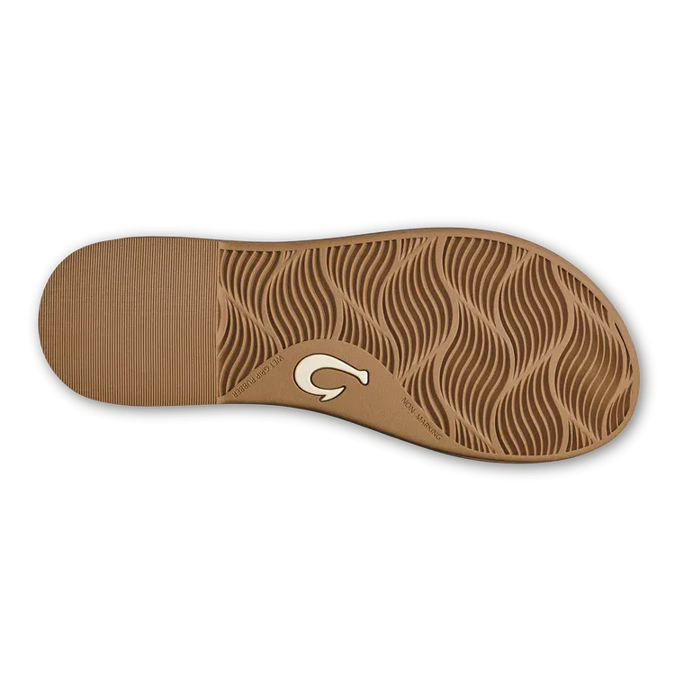 OluKai Women’s La‘i T–Bar Strappy Beach Sandal - Tan|Tan