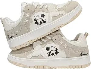 Panda Shoes Sneakers for Women Running Shoes Non Slip On Casual Walking Shoes Fashion Lightweight Sneaker for Work Travel