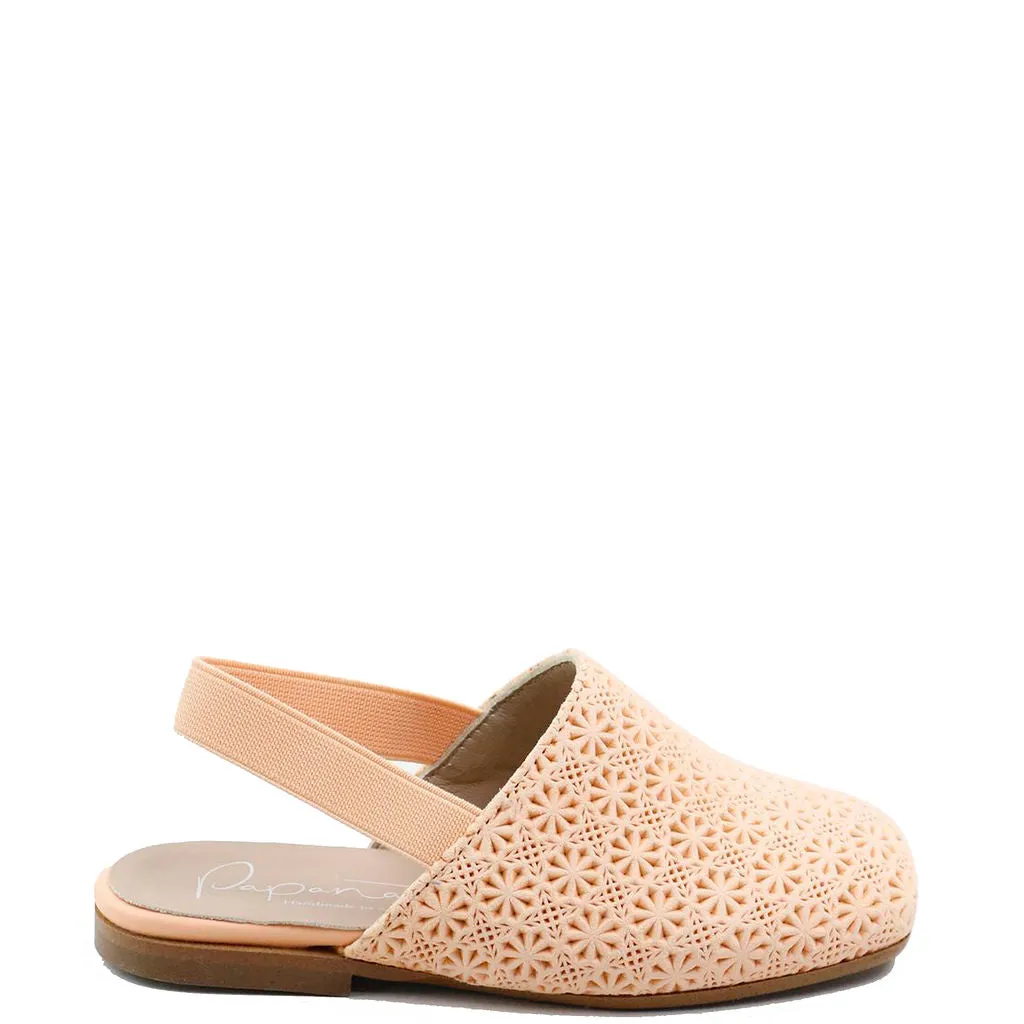 Papanatas Peach Stamped Mule