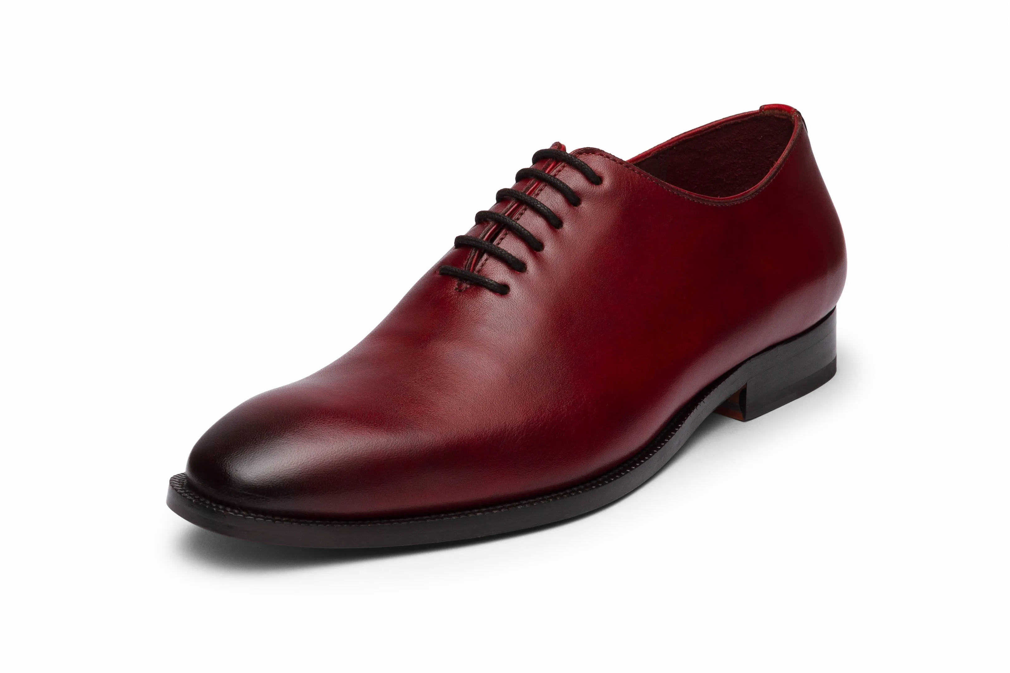 Plain Wholecut Oxford - Dark Oxblood