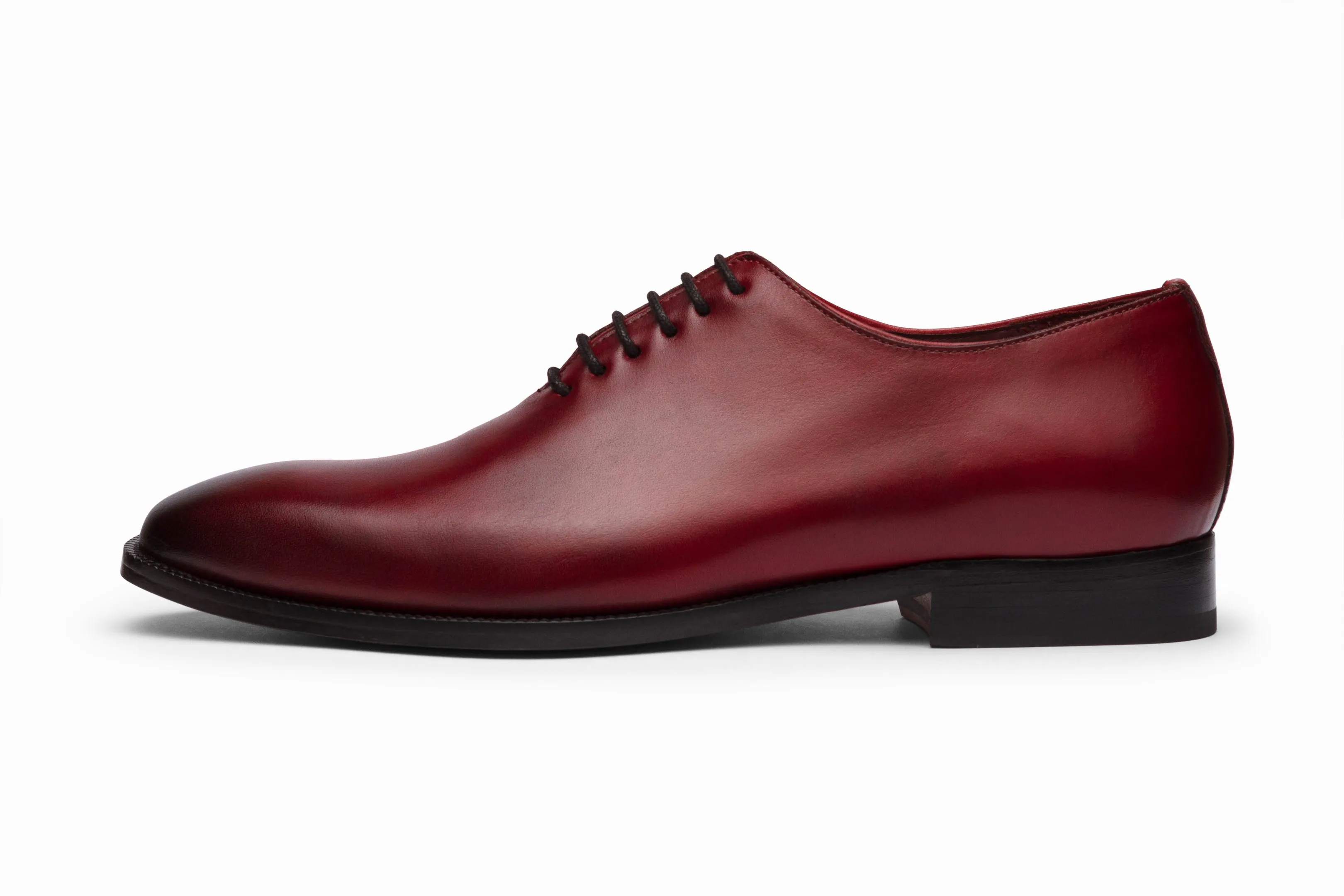 Plain Wholecut Oxford - Dark Oxblood