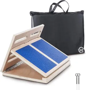 Professional Slant Board for Calf Stretching - Adjustable Wooden Incline Board - Increase Flexibility, Mobility, Pain Relief - Anti-Slip Design - Achilles - Fascia Stretcher - Tight Calves