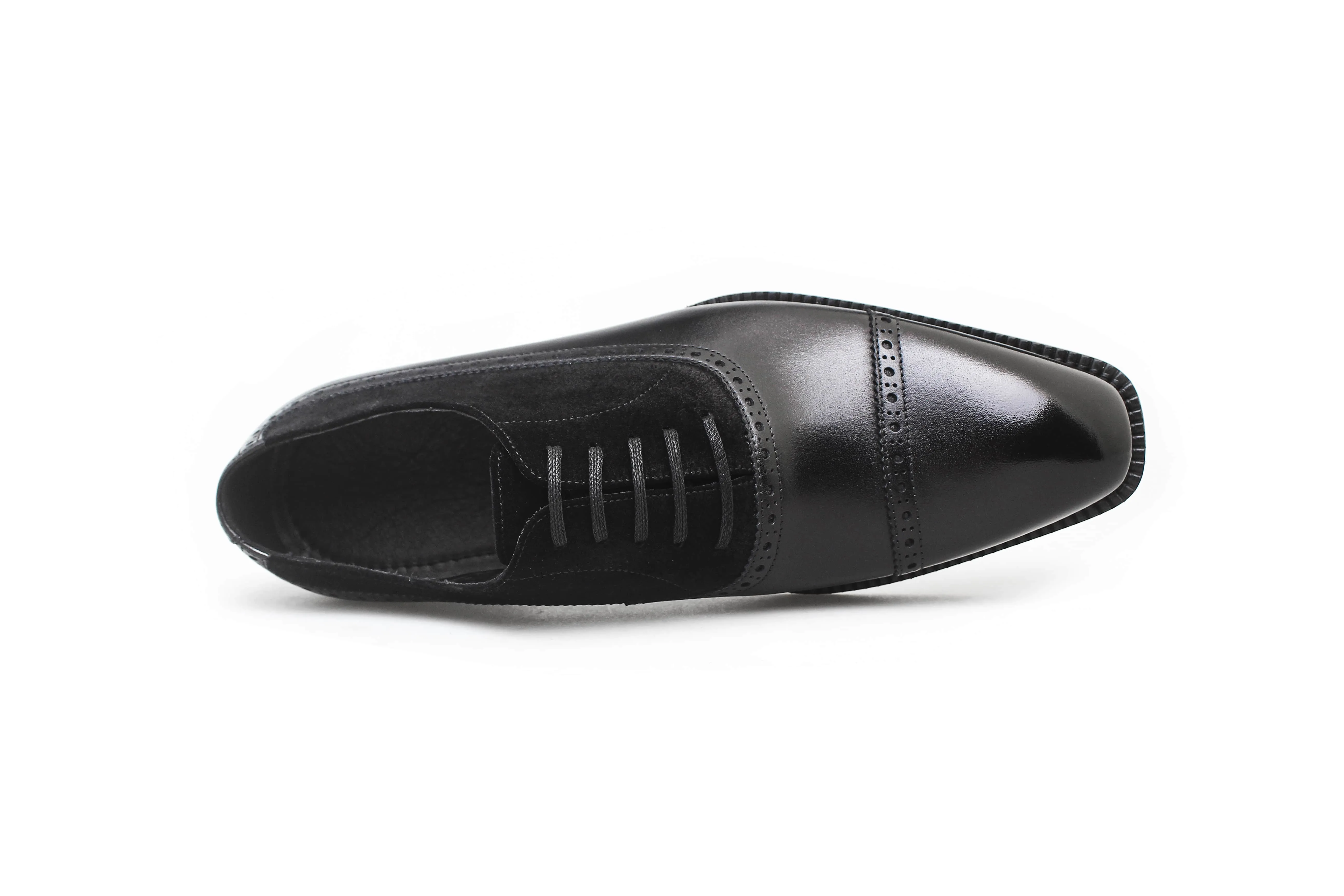 Raven Crest Black Oxford Brogues
