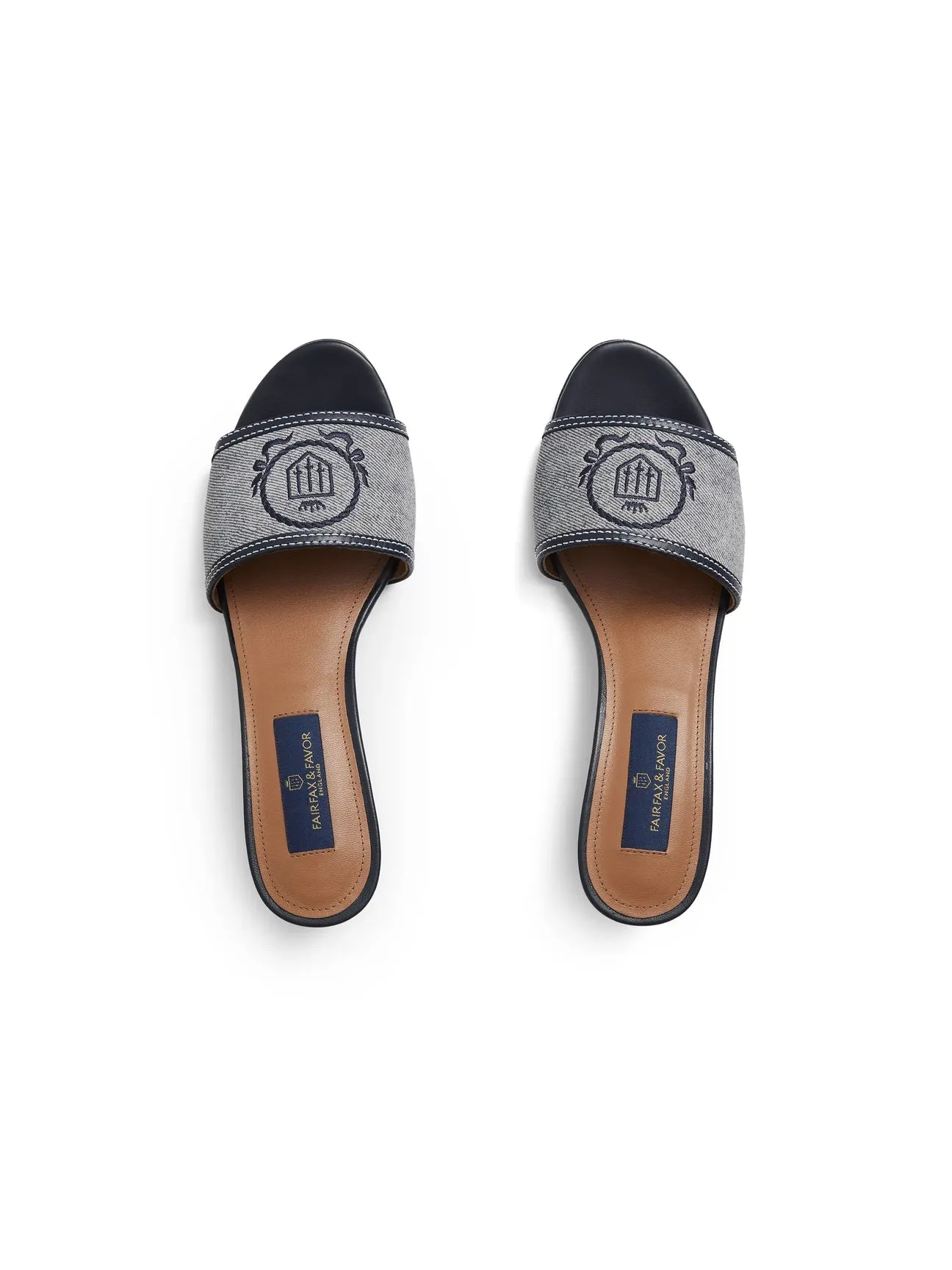Richmond Denim Suede Mule