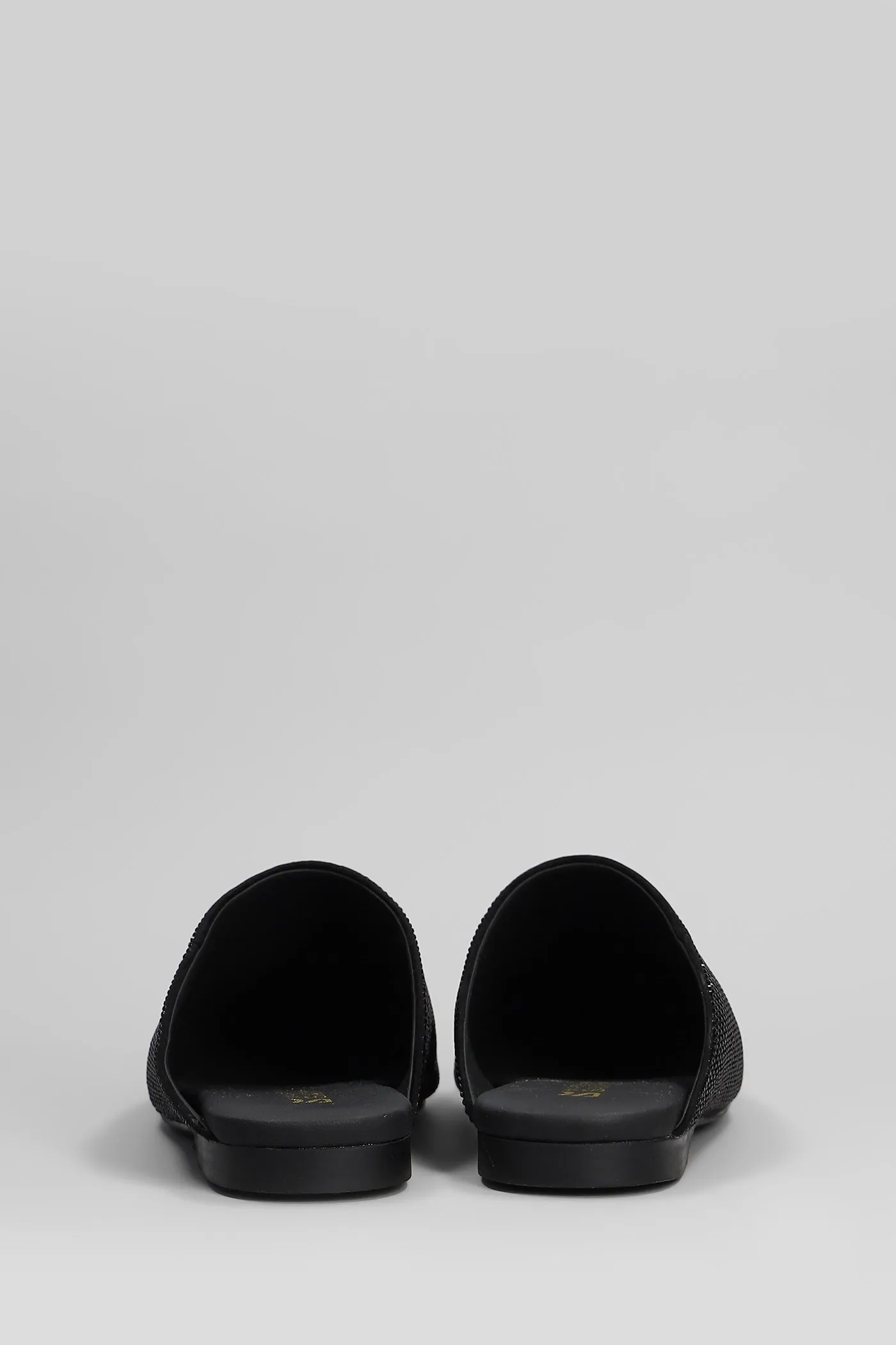 Roberta Slipper-Mule in black suede
