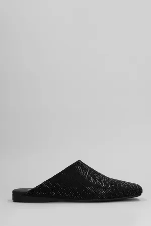 Roberta Slipper-Mule in black suede
