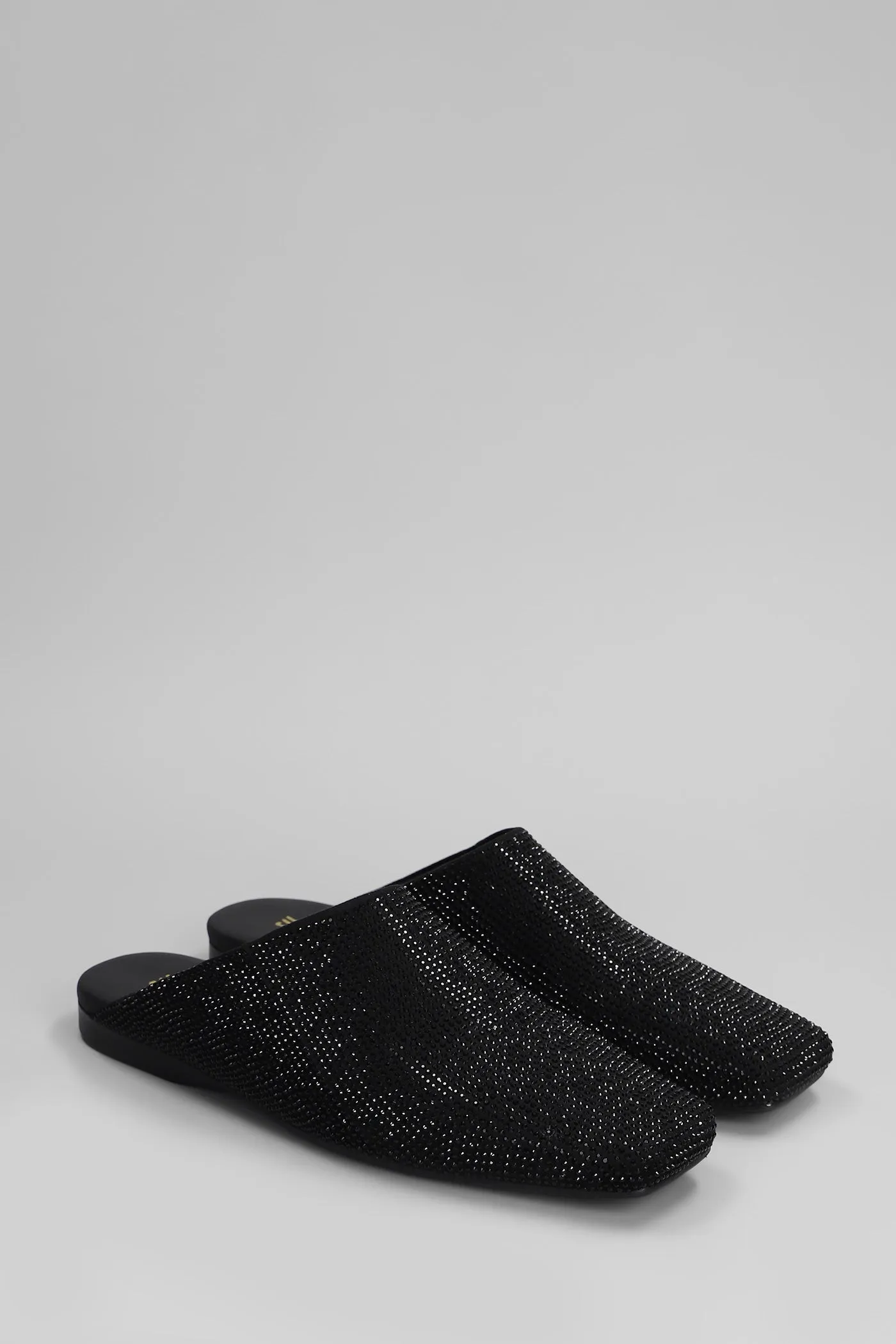 Roberta Slipper-Mule in black suede