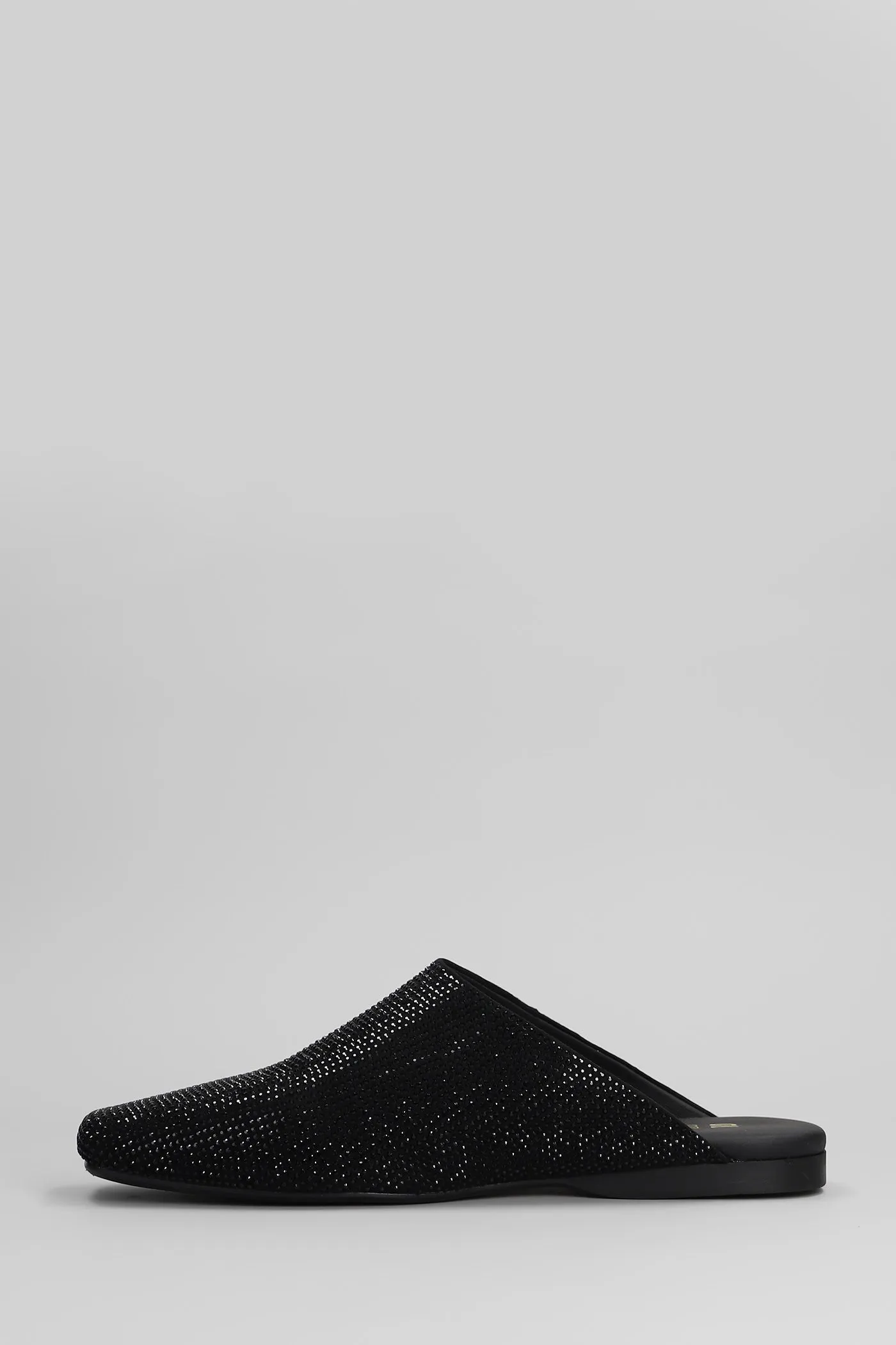 Roberta Slipper-Mule in black suede
