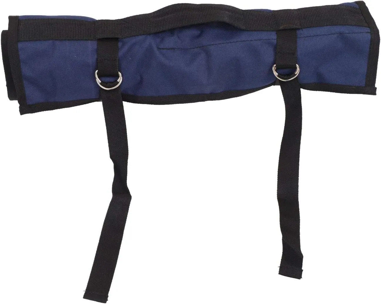 Roll Up Pouch & Wrench Organizer Tool Bag Hand Crafted Heavy Weight Water Proof 18 Oz. Ballistic Polyester Oxford Canvas Metric/SAE 28 Pocket - Navy Blue - (Tools are not Included)