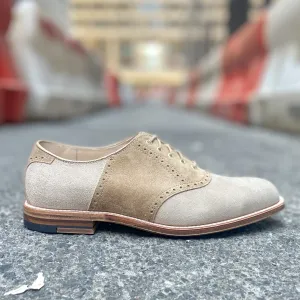 Saddle Oxford in Milkshake & Tan Suede
