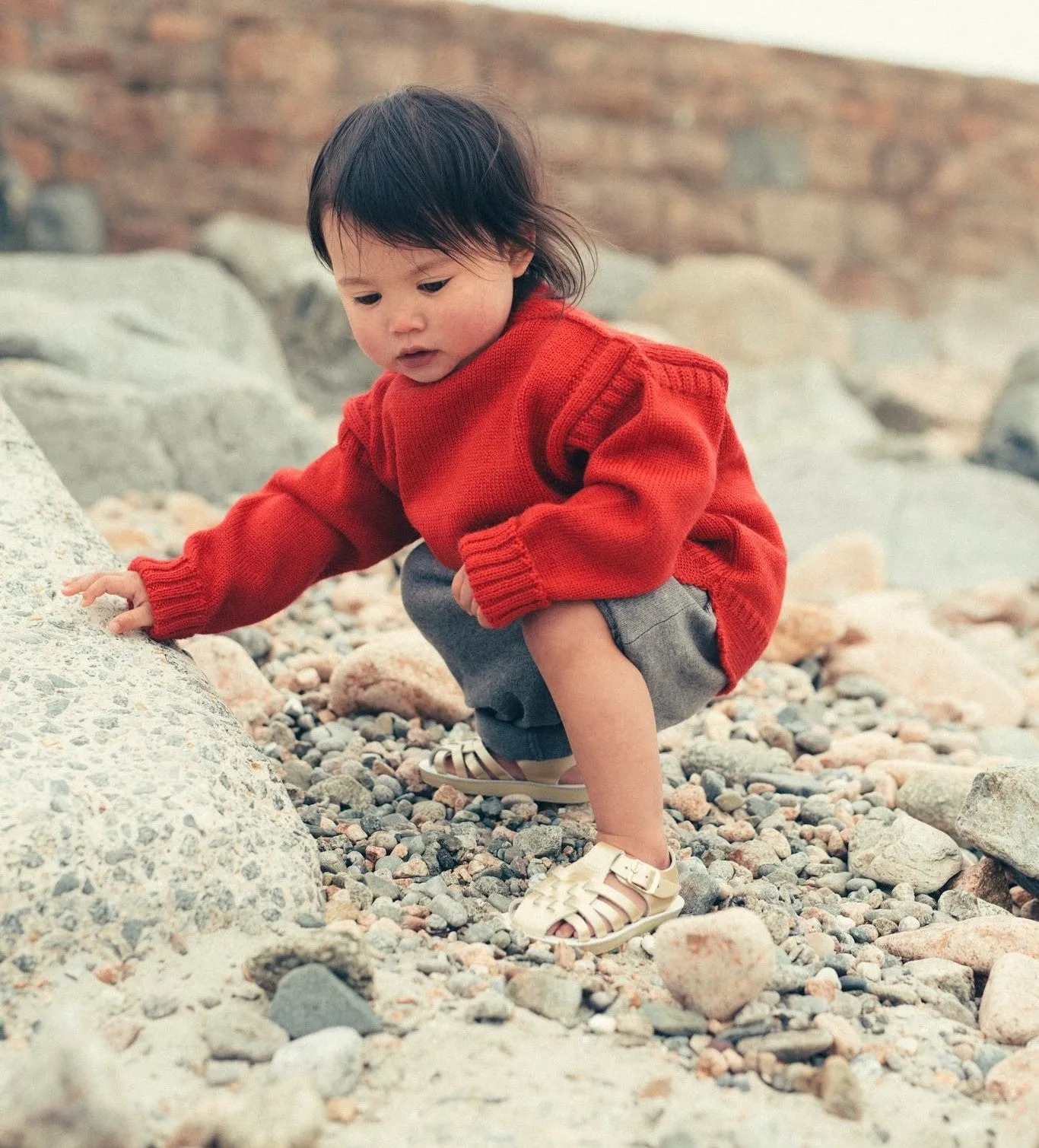 Salt-Water Sun-San | Kids Sailor Sandals | Gold