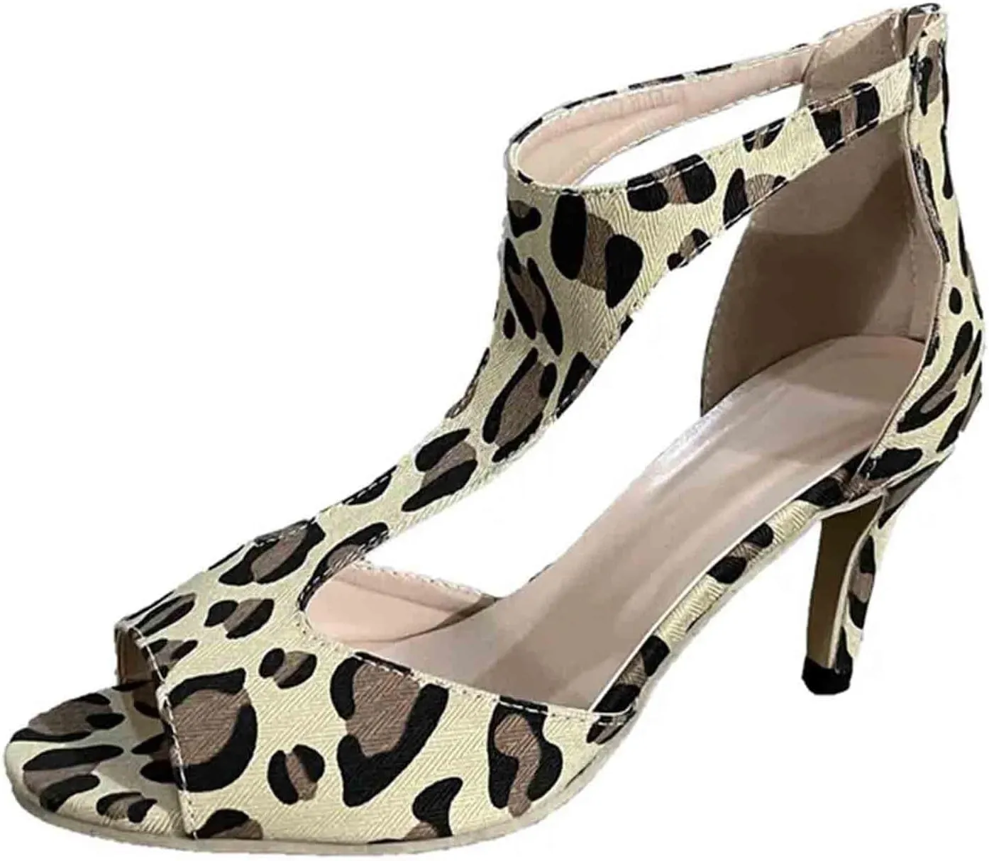 Sandals for Women 2025 Chunky Platform Mules Sandals Slip on Block Heels Square Toe High Heeled Dress Shoes