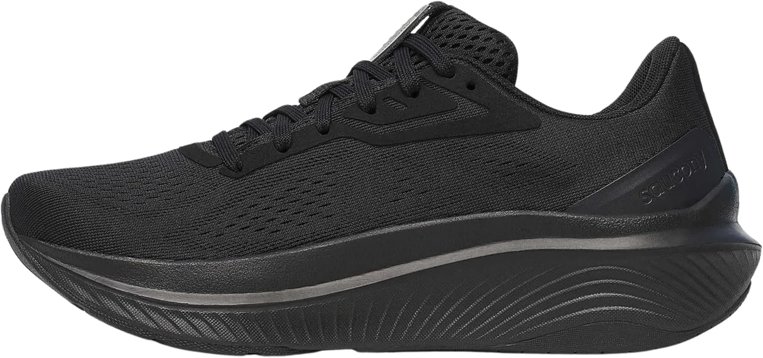 Saucony Women's Echelon 10 Sneaker, Triple Black, 8