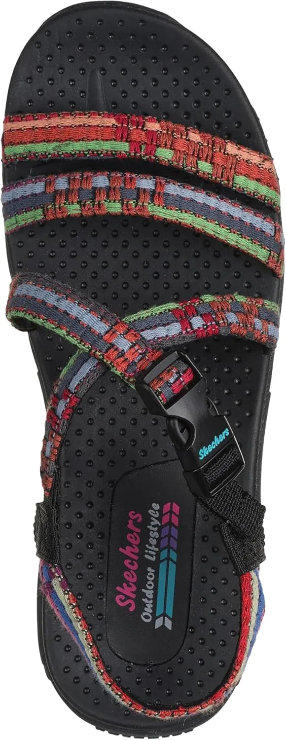 Skechers Women's Reggae-Sew Me-Boho Woven Strappy Slingback Sandal
