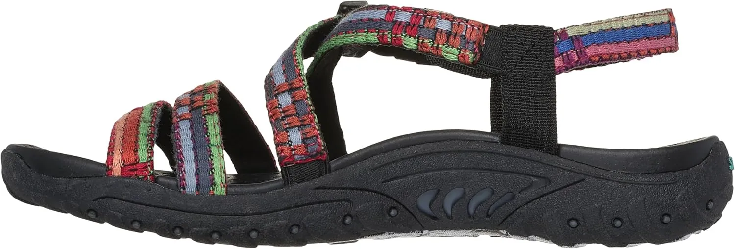 Skechers Women's Reggae-Sew Me-Boho Woven Strappy Slingback Sandal