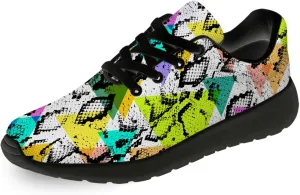 Snake Skin Print Shoes for Men Women Lightweight Comfort Running Tennis Walking Sneakers Gifts for Dad Mom