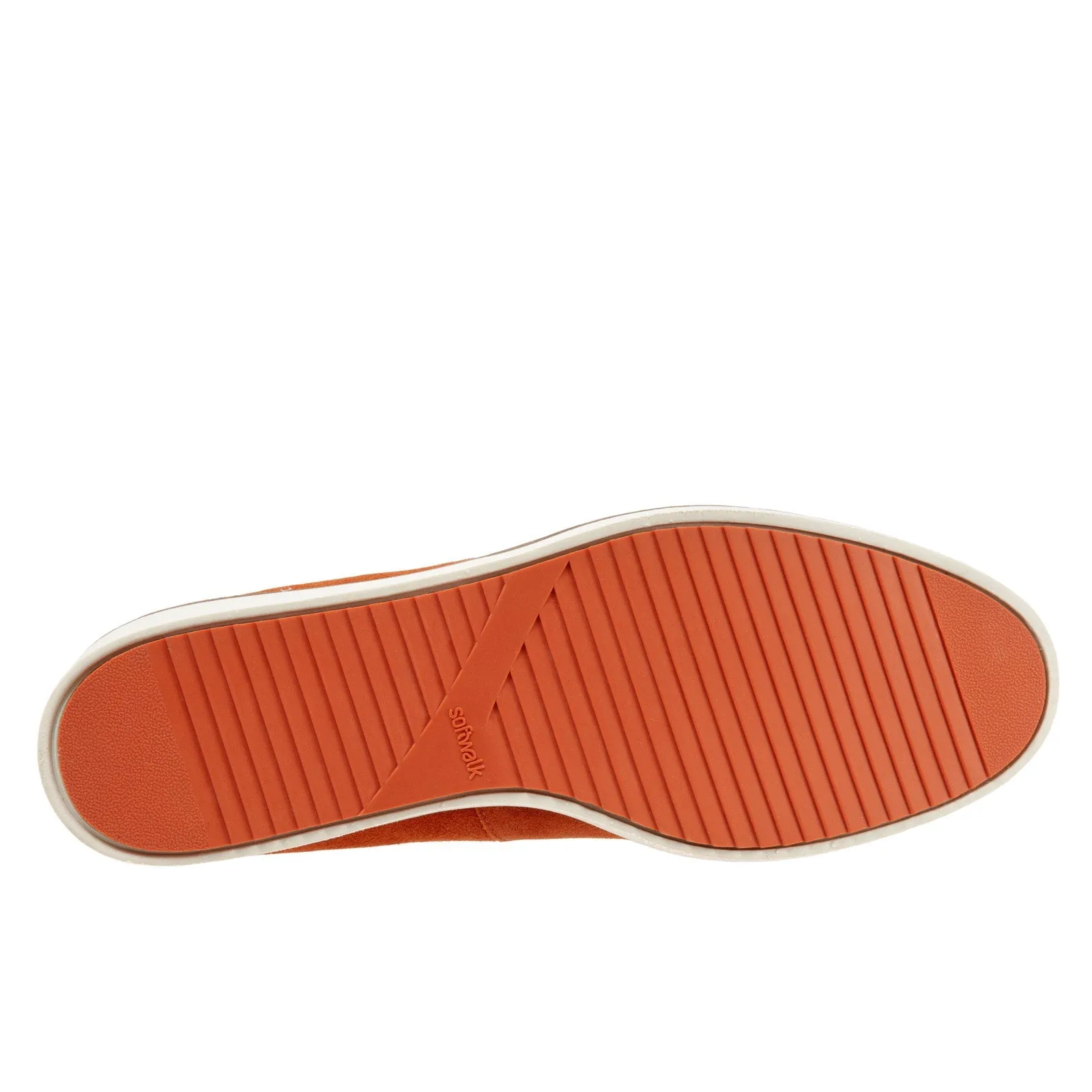 Softwalk Westport S2011-840 Womens Orange Suede Loafer Flats Shoes