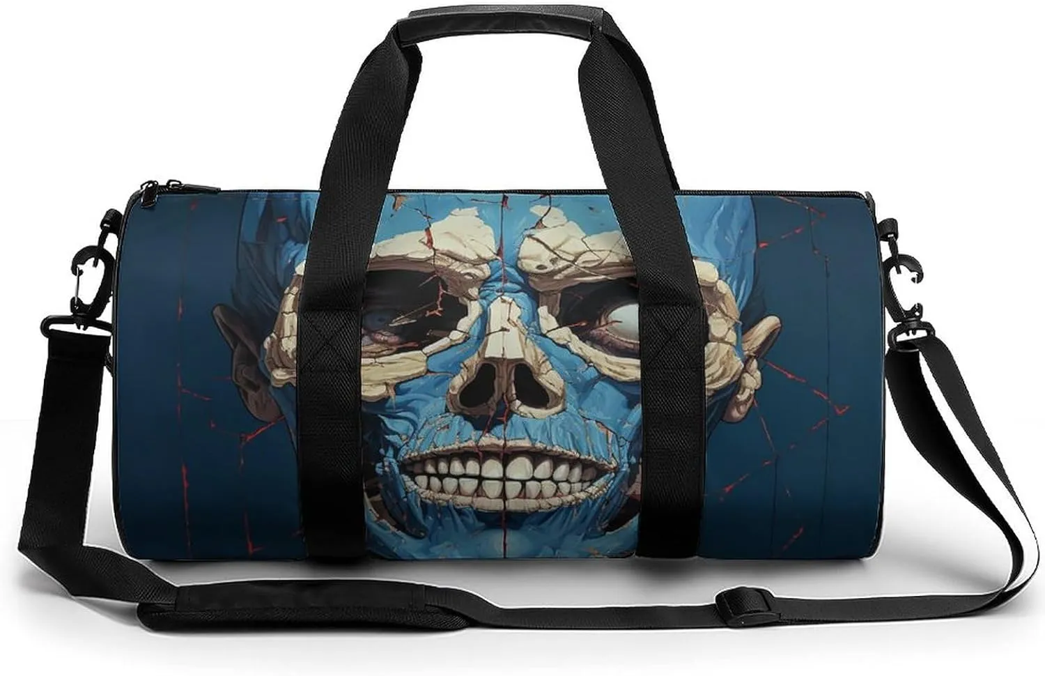 Sports Gym Bag for Women Men Travel Duffel Bag Tote Weekender Bag Skeleton in Front of Me Carry on Overnight Bag for Travel Swimming Fitness Workout Sports Duffle Bag
