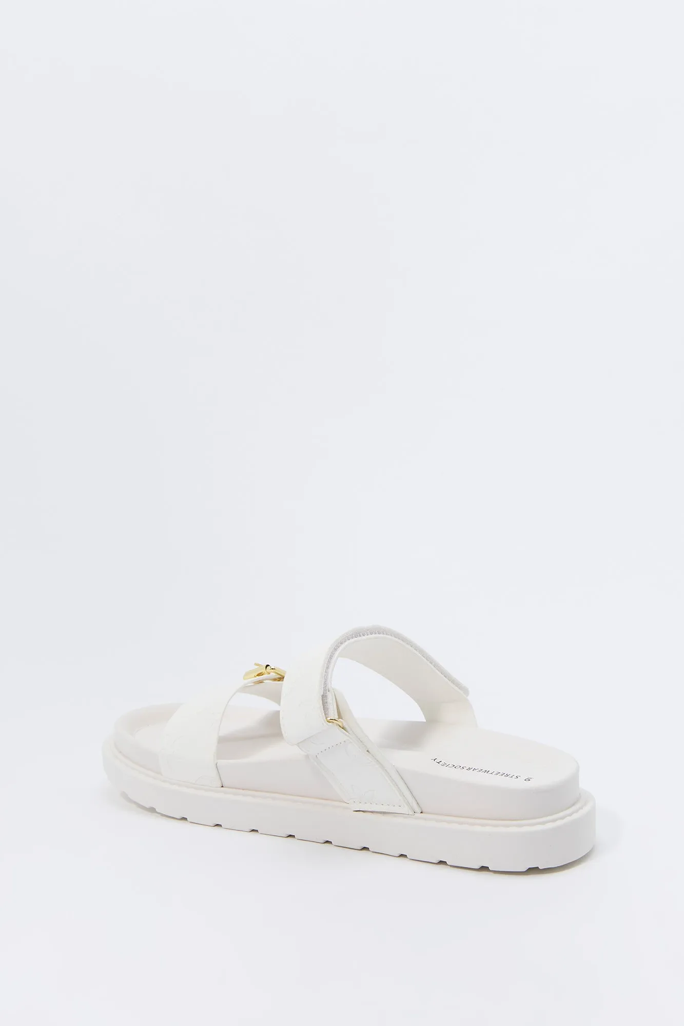 Status Print Buckle Sandal