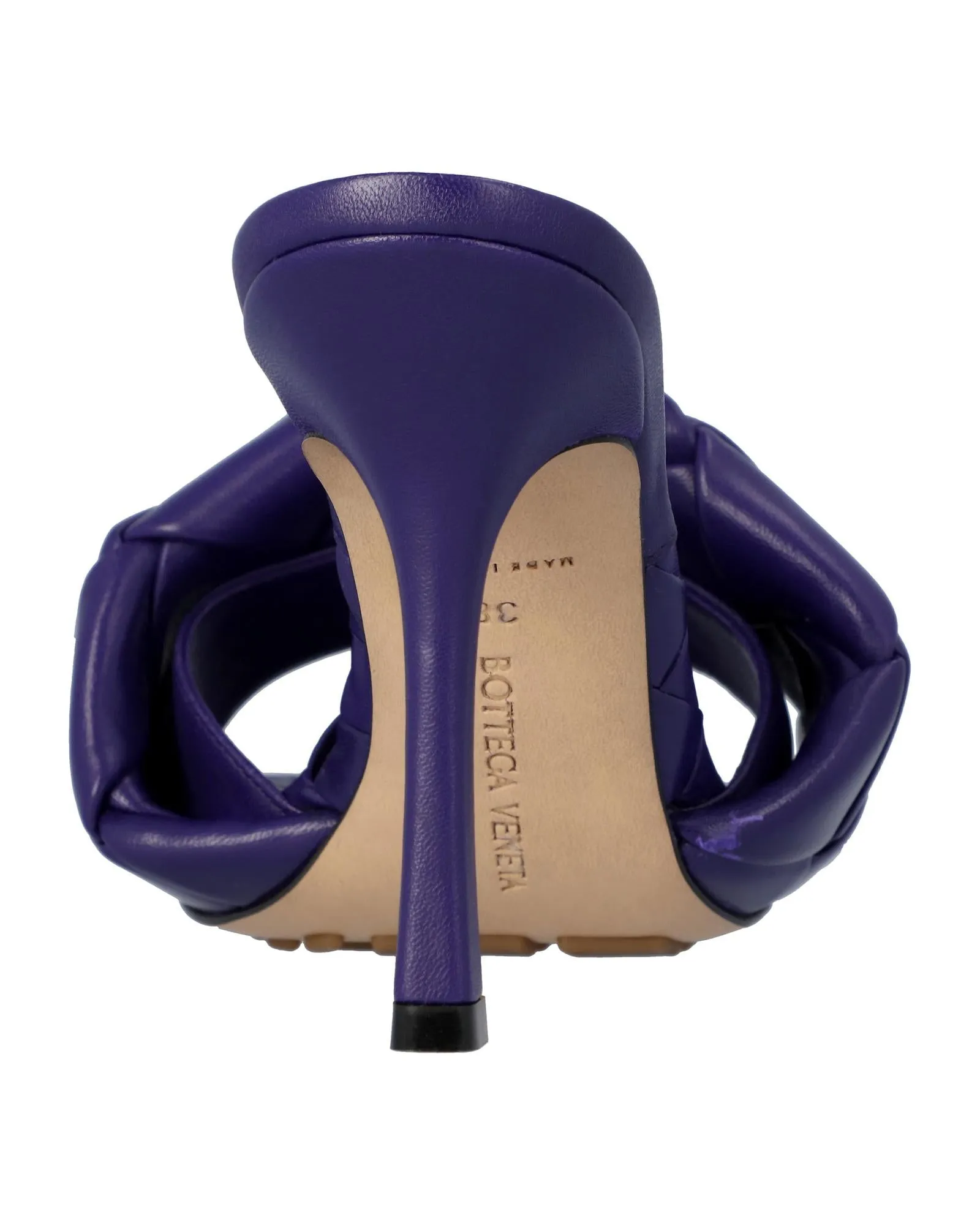 Stretch Intrecciato Leather Mules