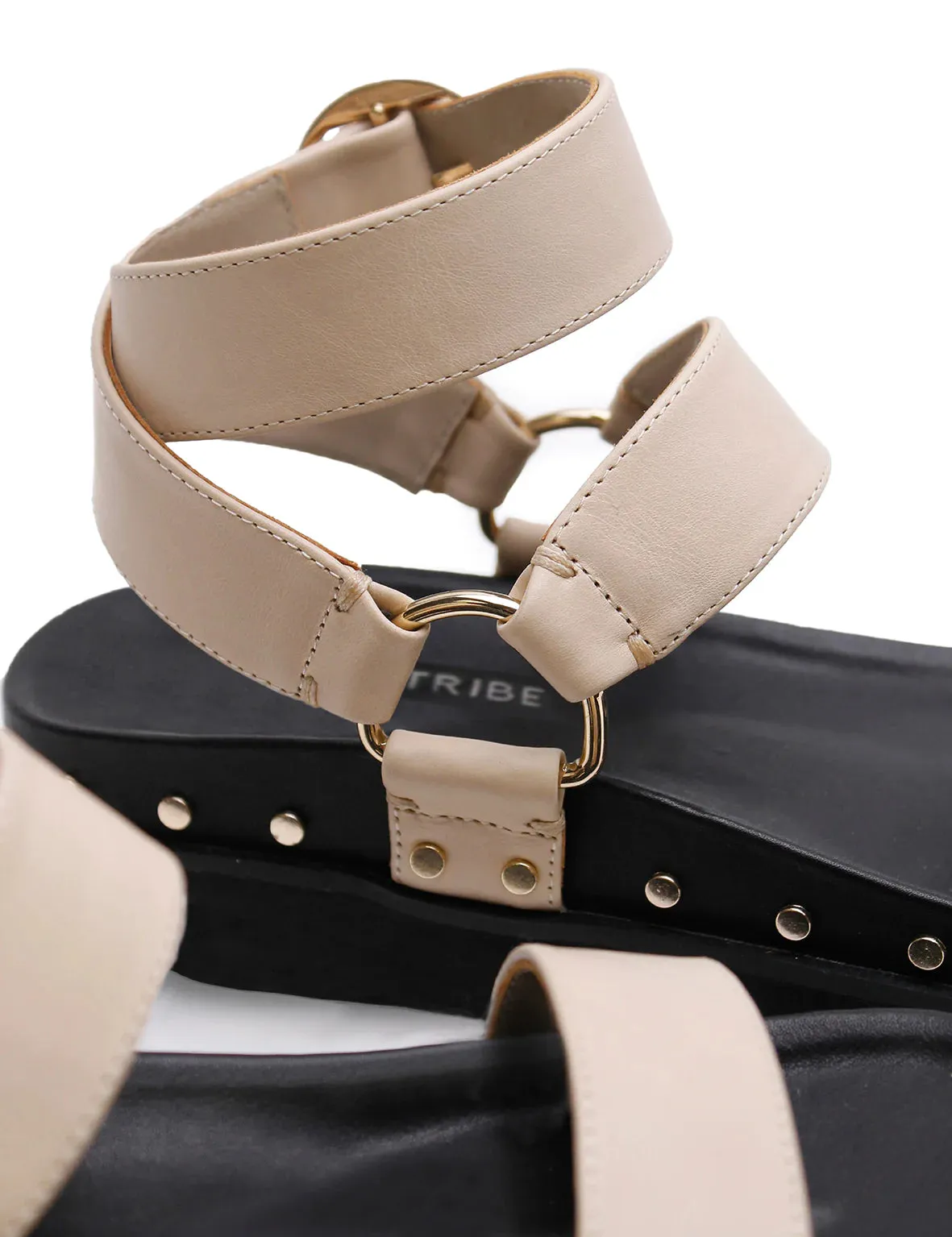 Studded Sandal - Sand