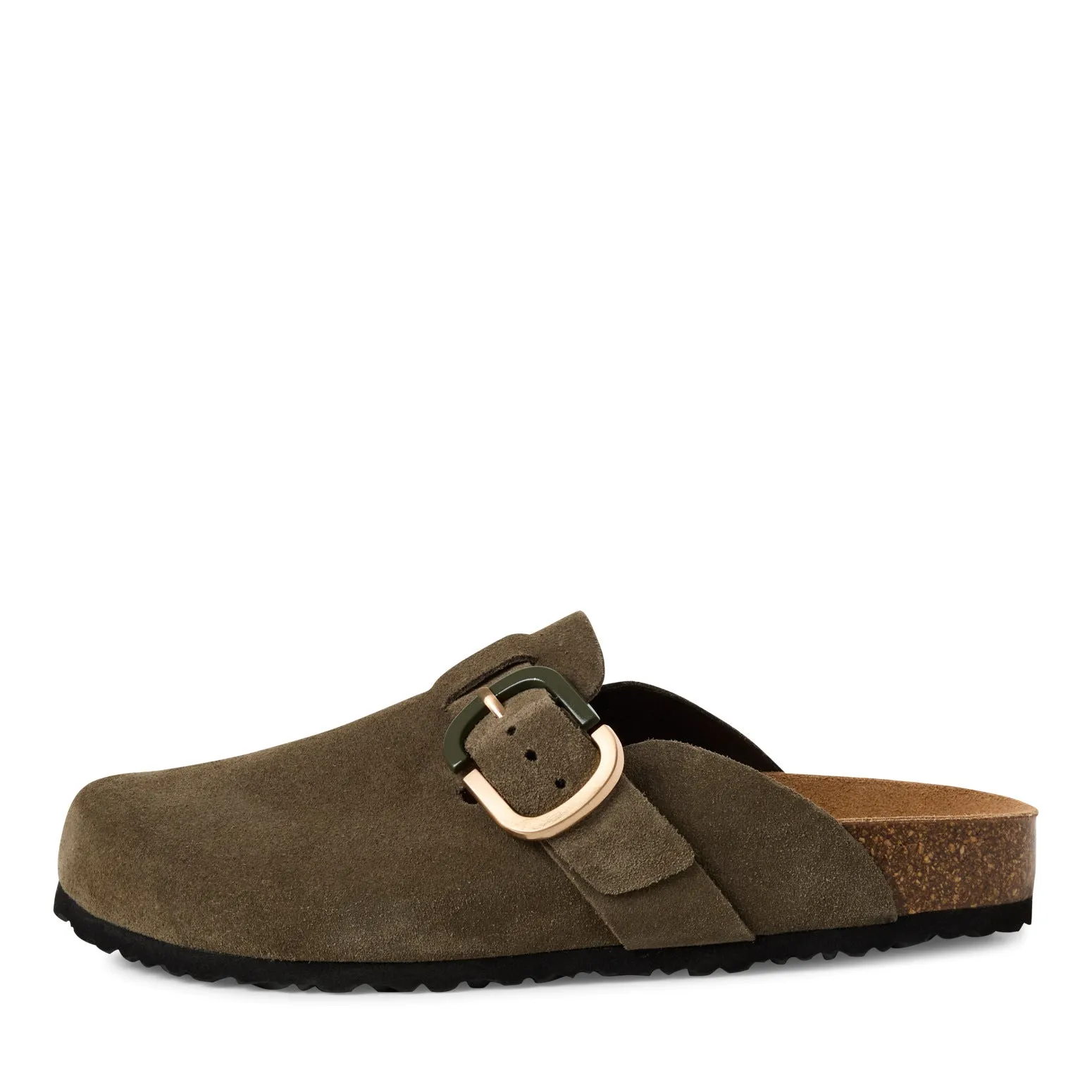 TAMARIS - 27600-722 FLAT TOE-IN MULE - OLIVE