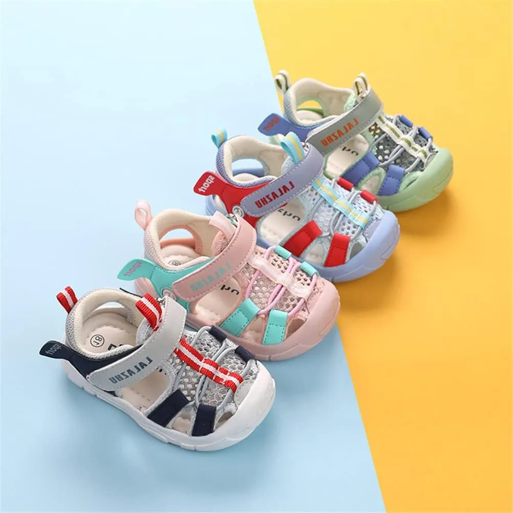 Toddler Boys Summer Sandals Girls Sport Sandals Kids Closed-Toe Outdoor Athletic Strap Beach Water Shoes