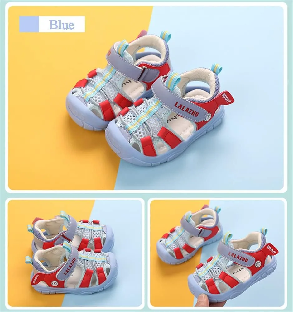 Toddler Boys Summer Sandals Girls Sport Sandals Kids Closed-Toe Outdoor Athletic Strap Beach Water Shoes