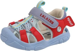 Toddler Boys Summer Sandals Girls Sport Sandals Kids Closed-Toe Outdoor Athletic Strap Beach Water Shoes